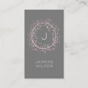 Classique Confetti   Carte de visite minimal