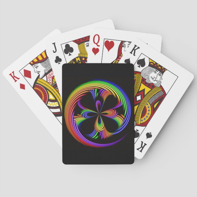 Classique de tisonnier de cartes de jeu de remous (dos)