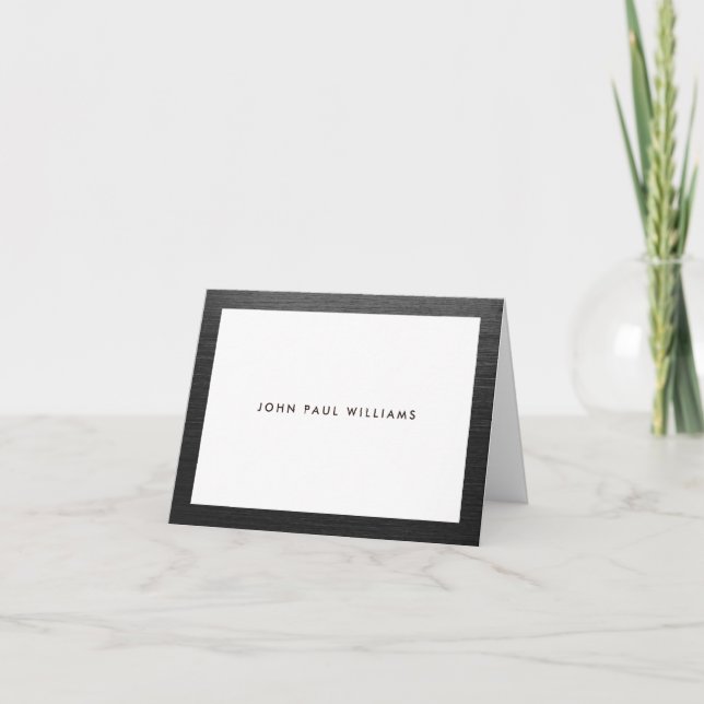 Classique élégant élégant balayé par noir moderne (Devant)