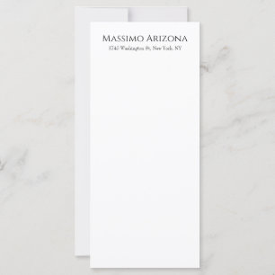 Classique Élégant Simple Noir & Blanc Minimaliste