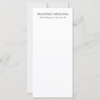 Classique Élégant Simple Noir & Blanc Minimaliste