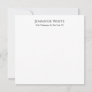 Classique Élégant Simple Noir & Blanc Minimaliste