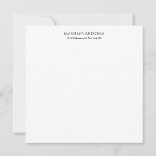 Classique Élégant Simple Noir & Blanc Minimaliste