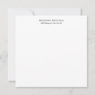 Classique Élégant Simple Noir & Blanc Minimaliste
