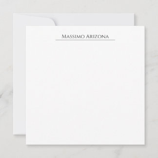 Classique Élégant Simple Noir & Blanc Minimaliste