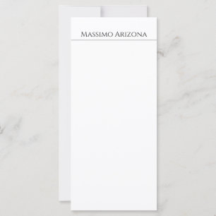 Classique Élégant Simple Noir & Blanc Minimaliste