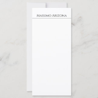 Classique Élégant Simple Noir & Blanc Minimaliste