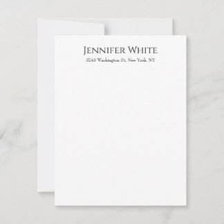 Classique Élégant Simple Noir & Blanc Minimaliste