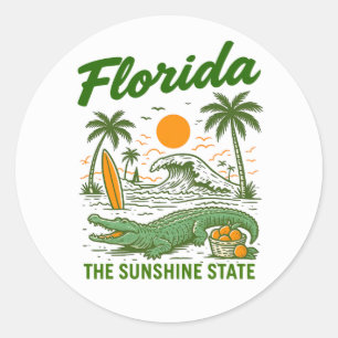 Classique Floride - Autocollants de l'État du Sole
