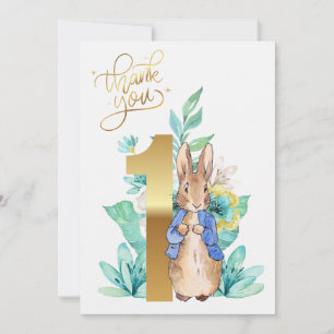 Classique lapin Premier anniversaire Merci