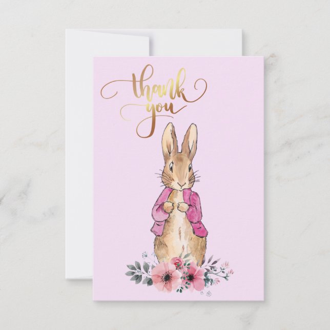 Classique lapin veste rose Merci (Devant)