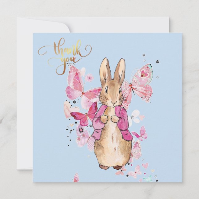 Classique lapin veste rose Merci (Devant)