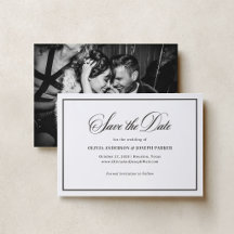 Classique Luxe | Économisez la date du mariage Old