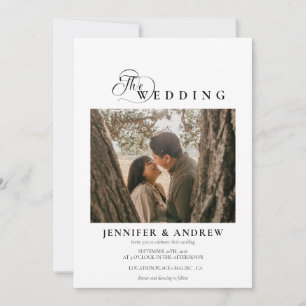 Classique moderne simple   Faire-part de mariage p