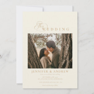 Classique moderne simple   Faire-part de mariage p