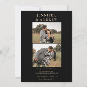 Classique moderne simple   Faire-part de mariage p