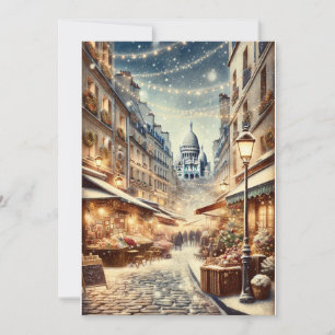 Classique Noël parisien - Carte de vœux