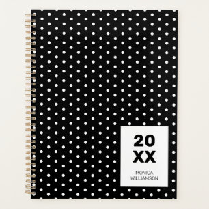 Classique Personnalisé à pois noir et blanc