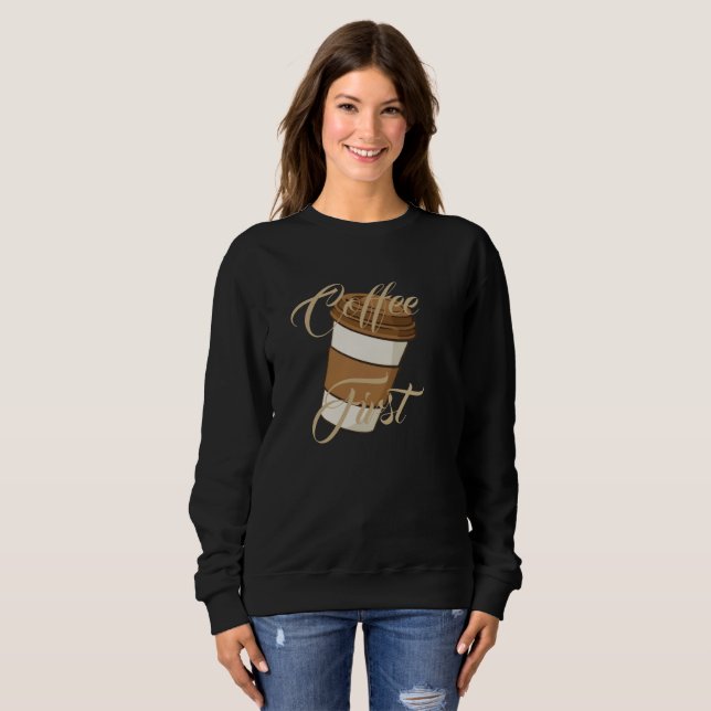 Classique Sweat à Capuche pour Amoureux de Café (Devant entier)
