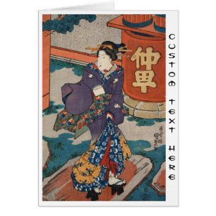 Classique ukiyo-e japonais vintage geisha Utagawa