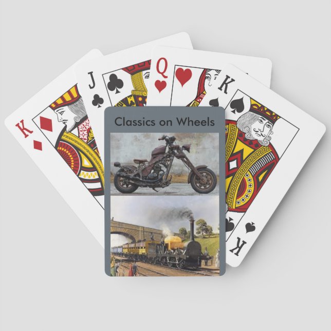 Classiques sur des cartes de jeu de roues (dos)