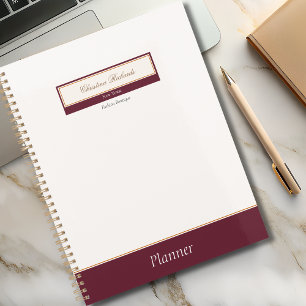 Classy Burgundy Ivory Business