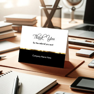 Classy Business Referendum Cartes de Remerciements