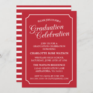 CLASSY CHIC ELEGANT GRADUTY INVITATION PARTI