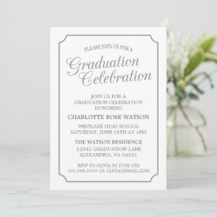 CLASSY CHIC ELEGANT GRADUTY INVITATION PARTI
