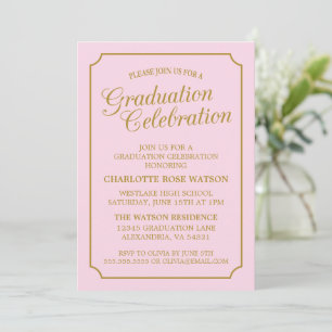 CLASSY CHIC ELEGANT GRADUTY INVITATION PARTI