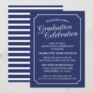 CLASSY CHIC ELEGANT GRADUTY INVITATION PARTI