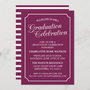 CLASSY CHIC ELEGANT GRADUTY INVITATION PARTI