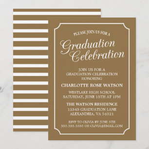 CLASSY CHIC ELEGANT GRADUTY INVITATION PARTI