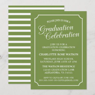 CLASSY CHIC ELEGANT GRADUTY INVITATION PARTI