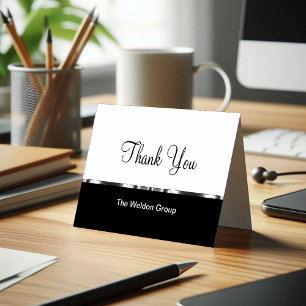 Classy Corporate Merci Cartes Modèle