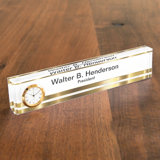 Classy Executive Nom du cadeau Plaque (Taille)