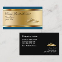 Classy Glossy Yacht Broker Cartes de visite
