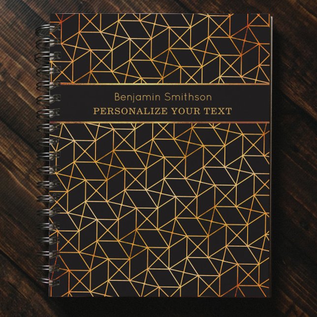 Classy Luxury Abstrait Black Gold Professional (Créateur téléchargé)