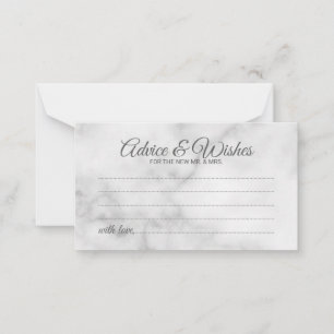 Classy Marble Mariage de conseil et carte de voeux