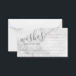 Classy Marble Mariage de conseil et carte de voeux<br><div class="desc">Ajoutez une touche personnelle à votre mariage avec un conseil mariage moderne et une carte de voeux. Cette carte de conseil comporte le titre en gris de style de police de script moderne et les détails en gris moderne sans serif style de police sur l'arrière - plan de marbre blanc....</div>