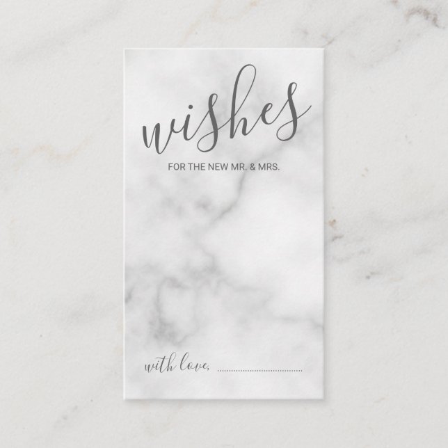 Classy Marble Mariage de conseil et carte de voeux (Devant)