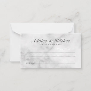 Classy Marble Mariage de conseil et carte de voeux