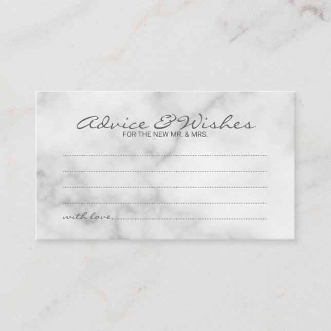 Classy Marble Mariage de conseil et carte de voeux (Devant)