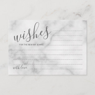 Classy Marble Mariage de conseil et carte de voeux