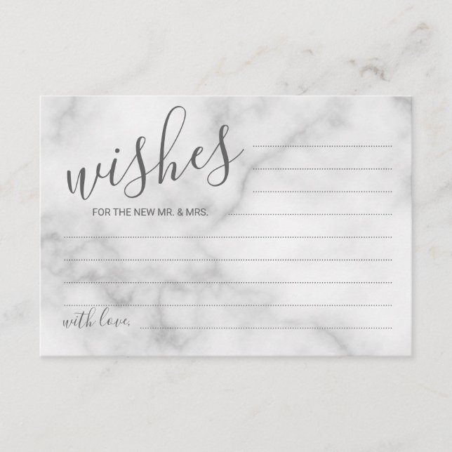 Classy Marble Mariage de conseil et carte de voeux (Devant)