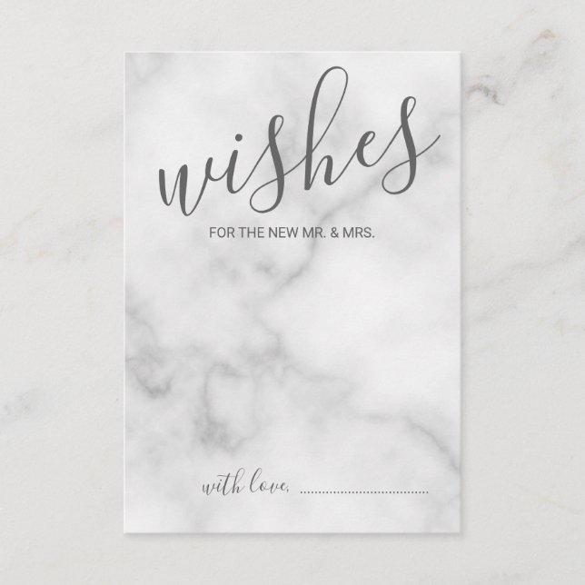 Classy Marble Mariage de conseil et carte de voeux (Devant)