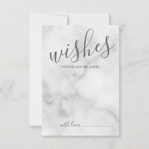 Classy Marble Mariage de conseil et carte de voeux