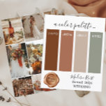 Classy Moderne Rouille Couleurs Mariage Palette Ca<br><div class="desc">Classy Moderne Rust Couleurs Mariage Palette Card 2024</div>