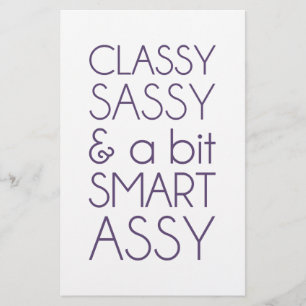 Classy Sassy et un peu Smart Assy