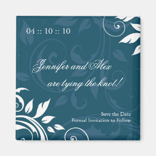 Classy Save the Date Mariage Magnet